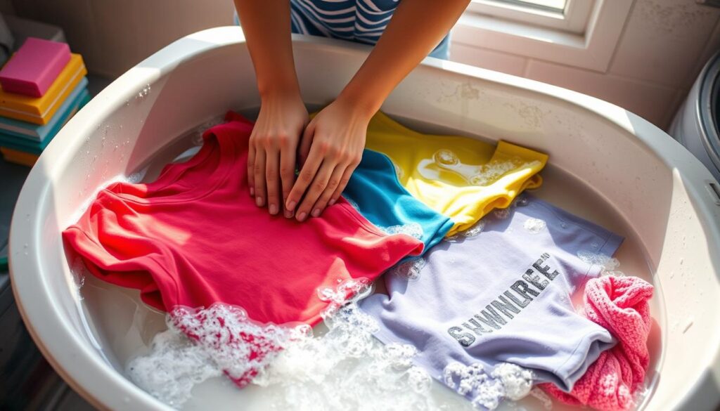 washing screen printed t shirts